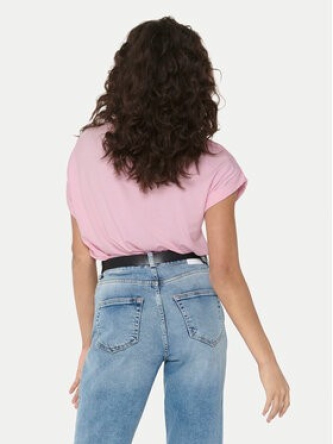 ONLY T-Shirt Moster 15106662 Różowy Regular Fit