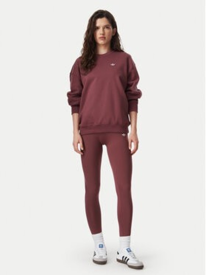 adidas Bluza Essentials Crew Long Fleece Sweatshirt KT2279 Brązowy Regular Fit