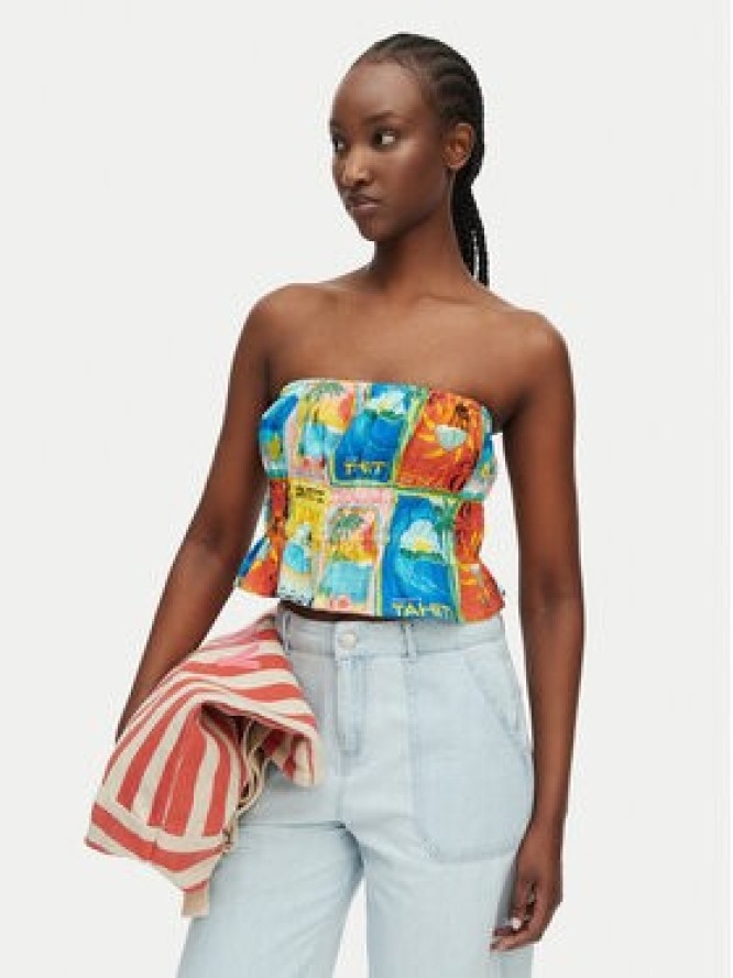 Roxy Top Atlas Palmy Daze ERJWT03669 Kolorowy Regular Fit