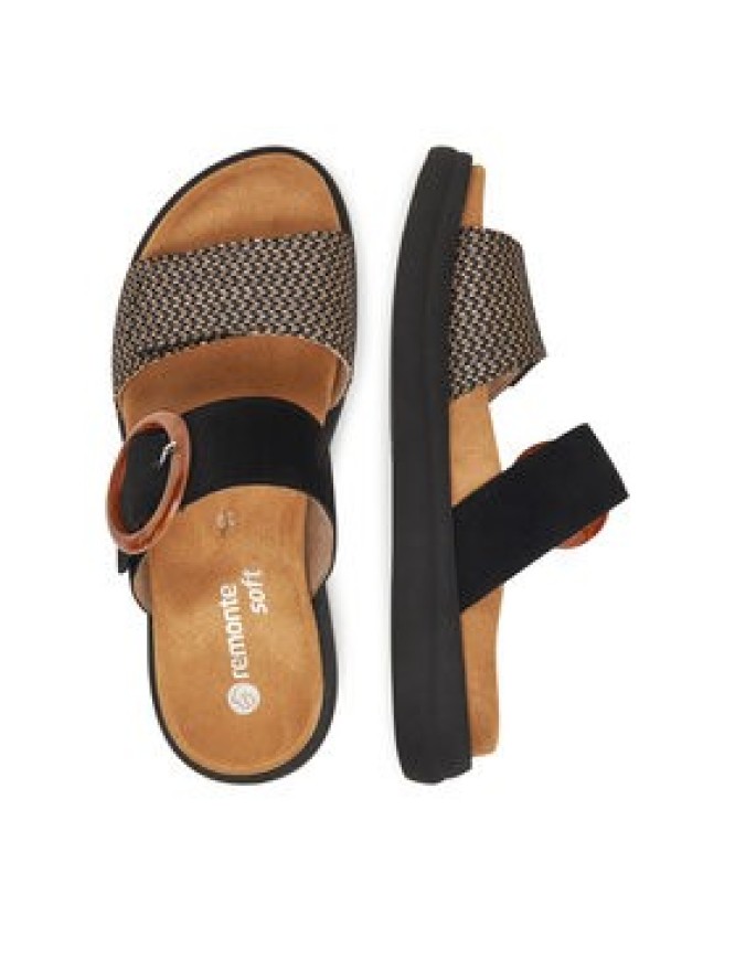 Remonte Klapki D2N51-03 Czarny