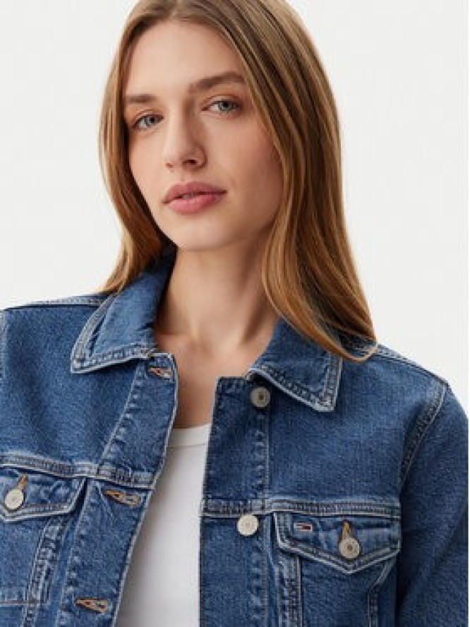 Tommy Jeans Kurtka jeansowa Vivianne DW0DW20120 Niebieski Slim Fit
