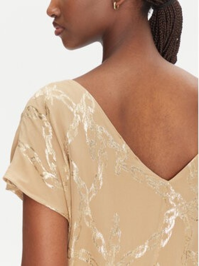 Bruuns Bazaar Sukienka koktajlowa Caroli BBW4550 Beżowy Regular Fit