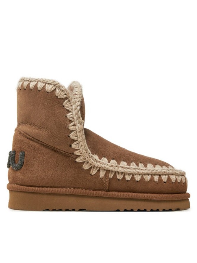 Mou Śniegowce Eskimo 18 Glitter Logo FW101050A Brązowy