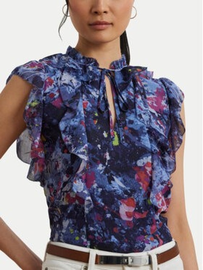 LAUREN RALPH LAUREN Bluzka 200970718001 Granatowy Relaxed Fit