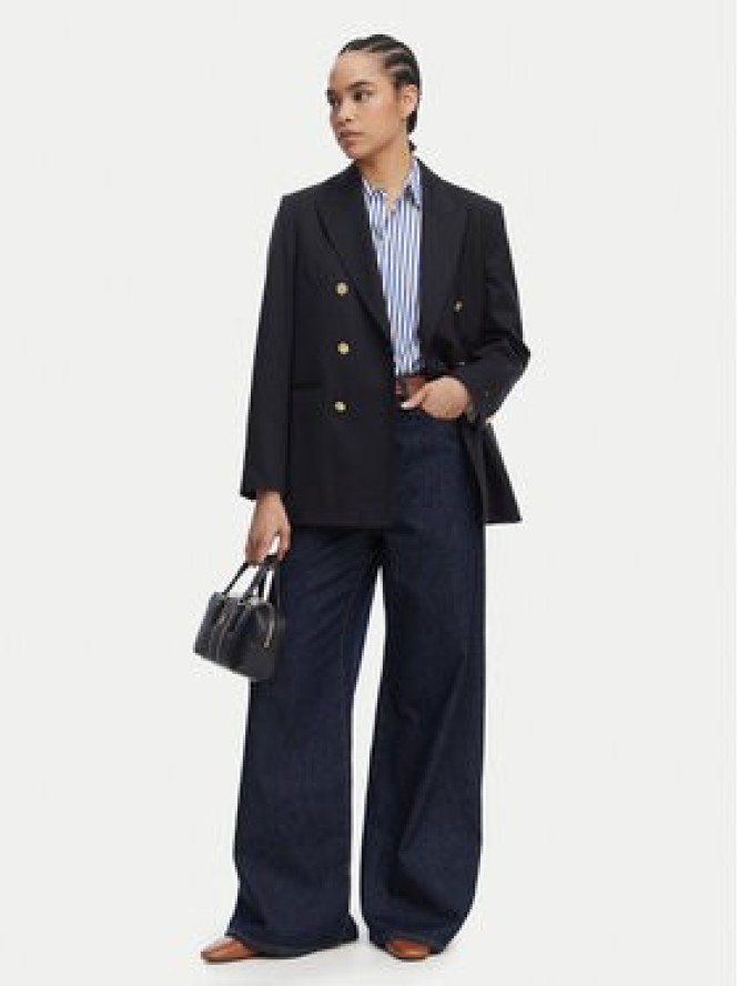 Tommy Hilfiger Marynarka WW0WW50784 Granatowy Relaxed Fit