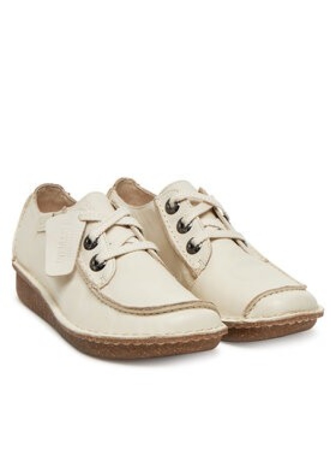 Clarks Półbuty Funny Dream 26181433 Écru
