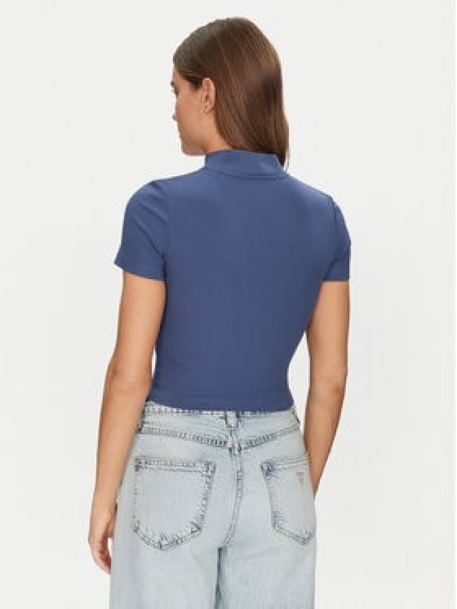 Guess Bluzka V5GP25 KCRS2 Niebieski Slim Fit