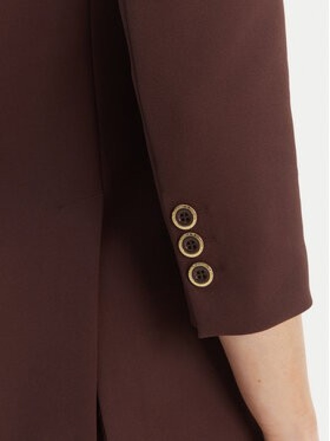 Elisabetta Franchi Marynarka GI-215-61E2-V590 Brązowy Regular Fit
