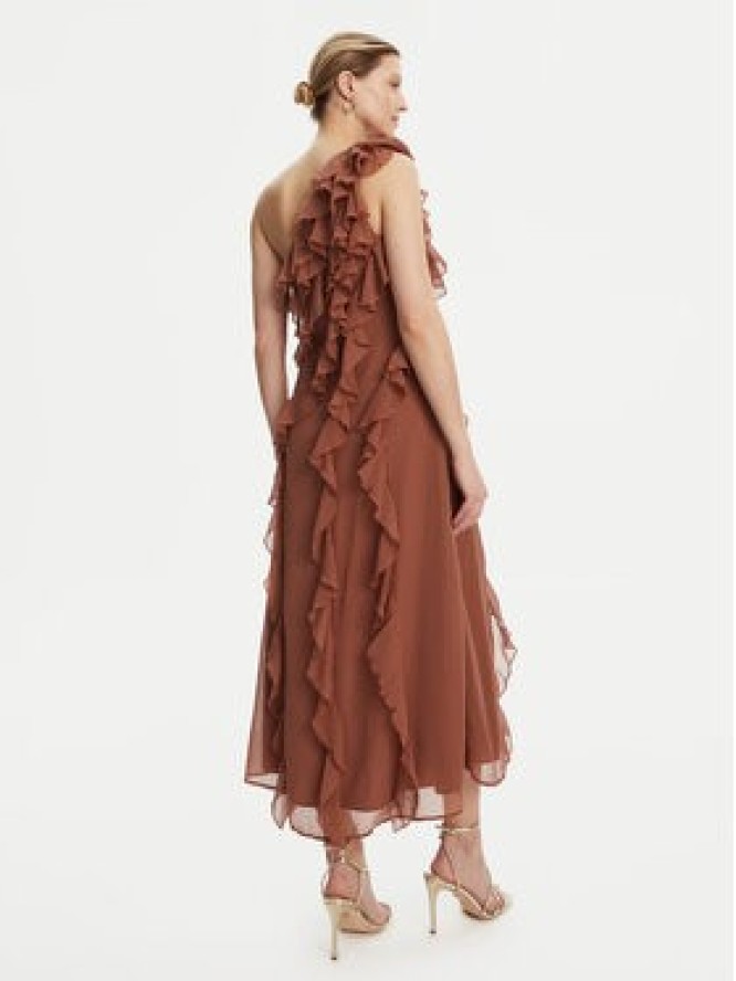 French Connection Sukienka koktajlowa 71YOR Brązowy Regular Fit