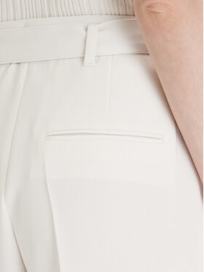 Boss Spodnie materiałowe Tapiah 50490037 Écru Relaxed Fit