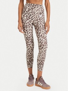 adidas Legginsy Optime Essentials 3-Stripes KS0633 Beżowy