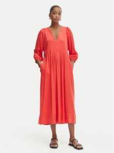 Iconique Sukienka letnia Emma IC26-090 Czerwony Relaxed Fit