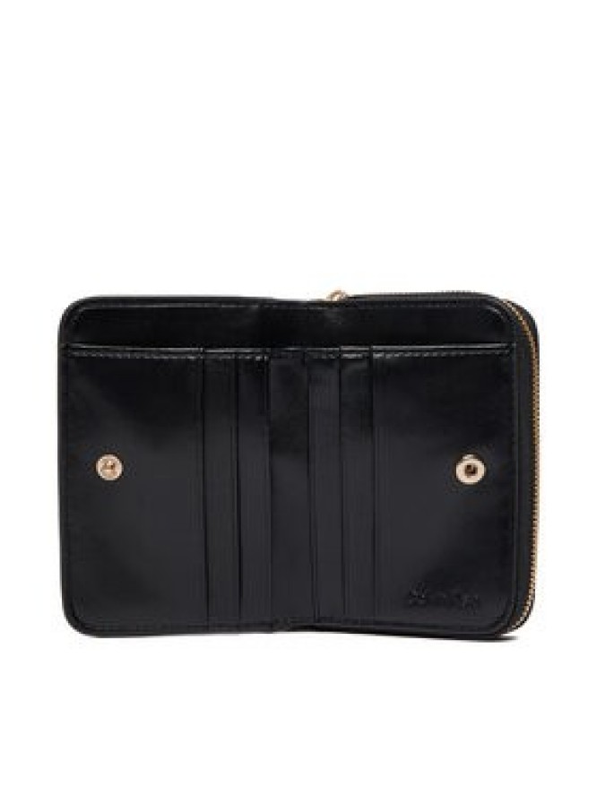 Calvin Klein Portfel Ck Croc Medium Flap Zip Around LV04F1095G Czarny