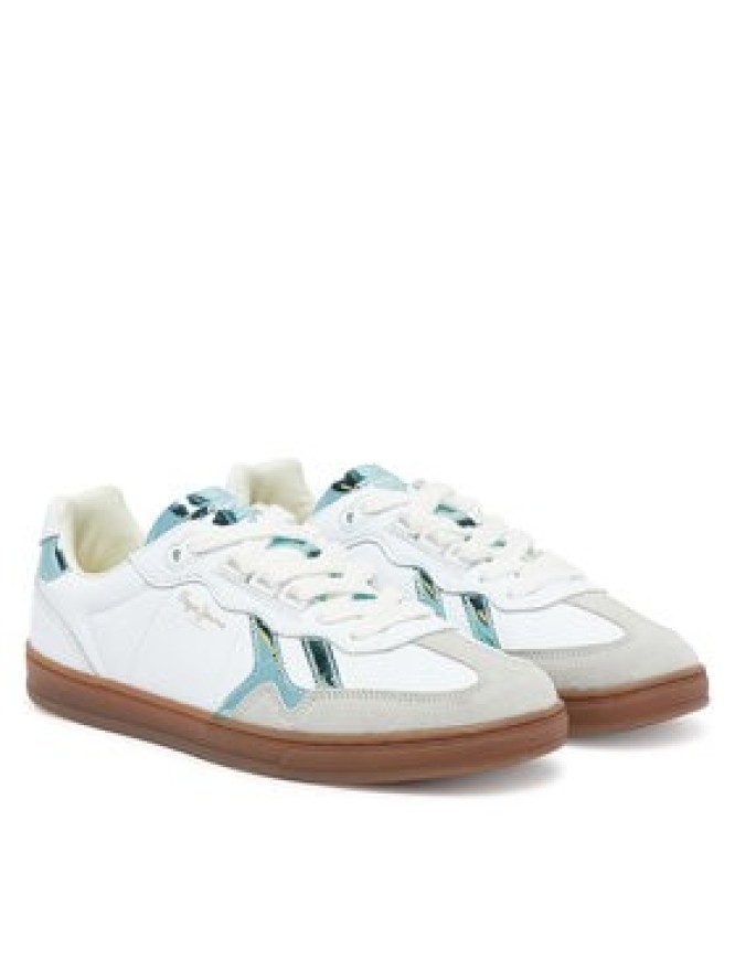 Pepe Jeans Sneakersy Ball Rise W PLS00037 Biały
