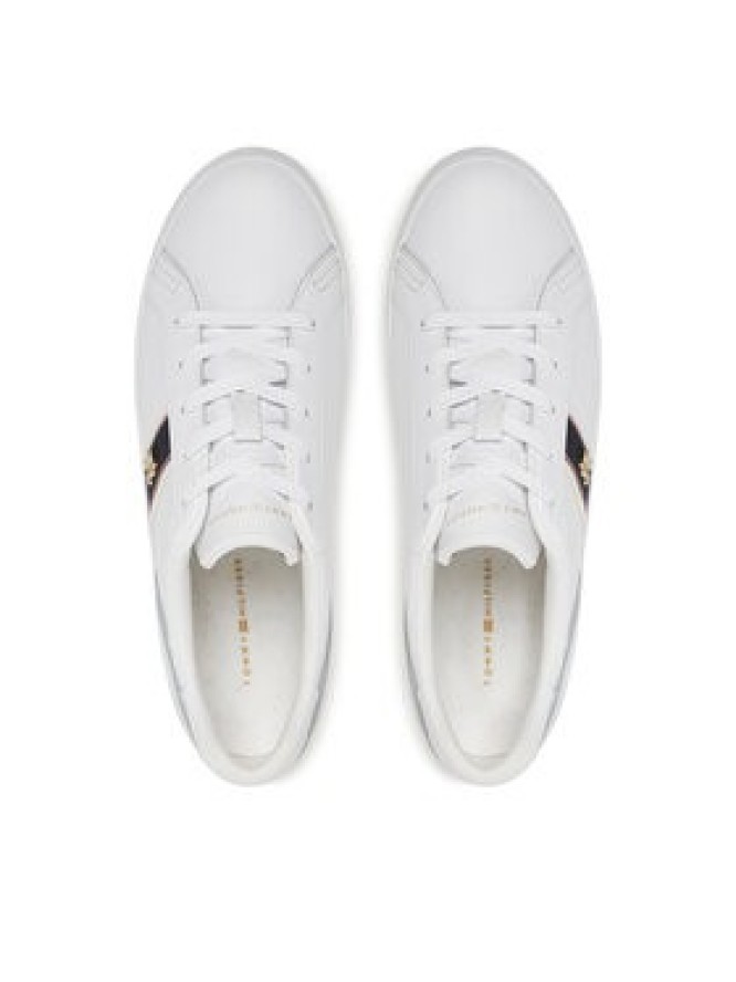 Tommy Hilfiger Sneakersy Vulc Webbing Sneaker FW0FW08903 Biały