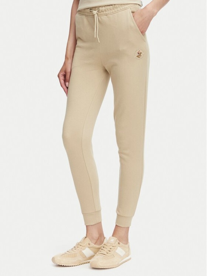 Beverly Hills Polo Club Spodnie dresowe P-SS26W-TF546550 Beżowy Regular Fit