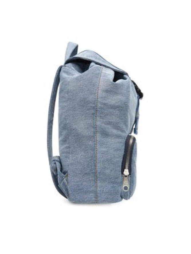 Calvin Klein Plecak Denim Luna Mini Flap Backpack LV04F3216G Błękitny