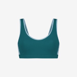 Damski top sportowy Premium - Morski