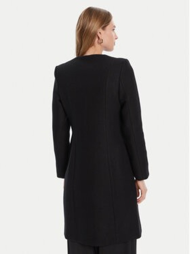 Rinascimento Płaszcz wełniany CFC0125616003 Czarny Regular Fit