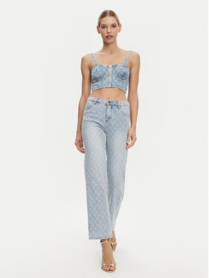 Gaudi Top 511BD46001 Niebieski Slim Fit