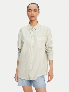 RVCA Koszula Showdown 23B051501 Zielony Relaxed Fit