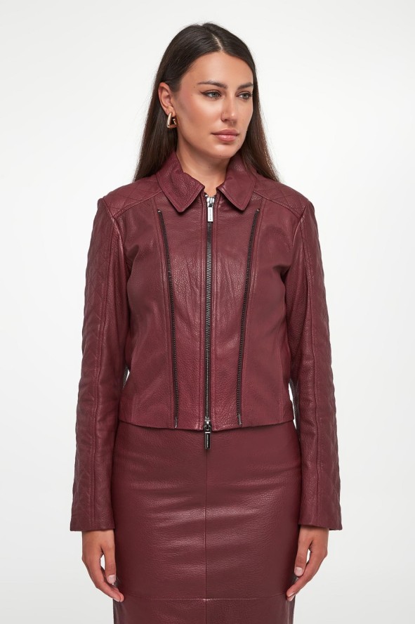 Kurtka damska skórzana ramoneska ARMANI EXCHANGE