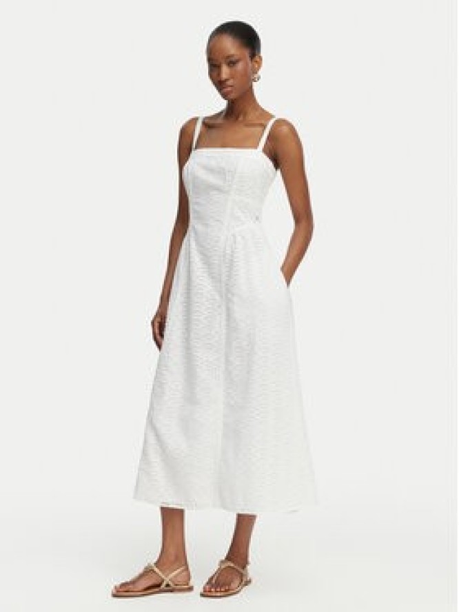 Guess Sukienka letnia W6GK44 W1884 Biały Regular Fit