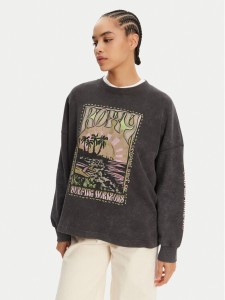 Roxy Bluza ERJKT04276 Szary Relaxed Fit
