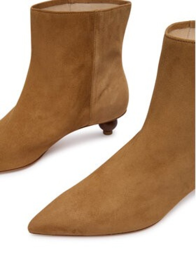 Weekend Max Mara Botki Wkacapanna 2625796014 Brązowy
