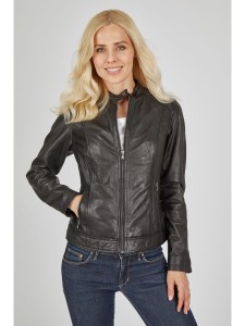 7eleven Skórzana kurtka w kolorze czarnym rozmiar: 36