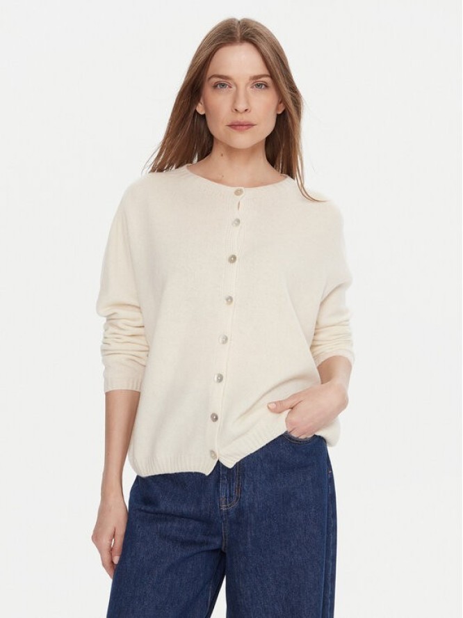 Kontatto Kardigan 3M0978C Écru Relaxed Fit