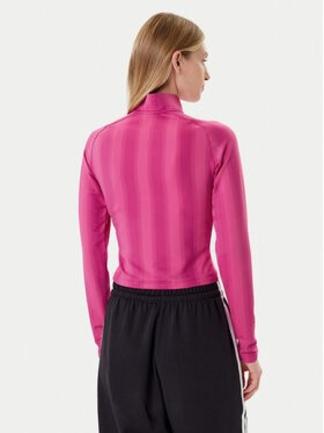 adidas Bluza Half-Zip Graphic Football JW3638 Różowy Regular Fit