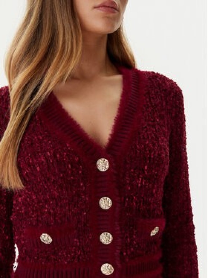 Guess Kardigan W5BR0E Z4090 Czerwony Slim Fit