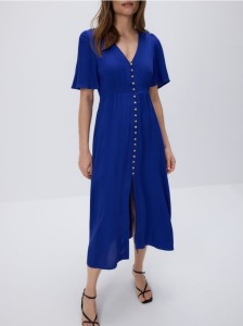 Sukienka midi - niebieski