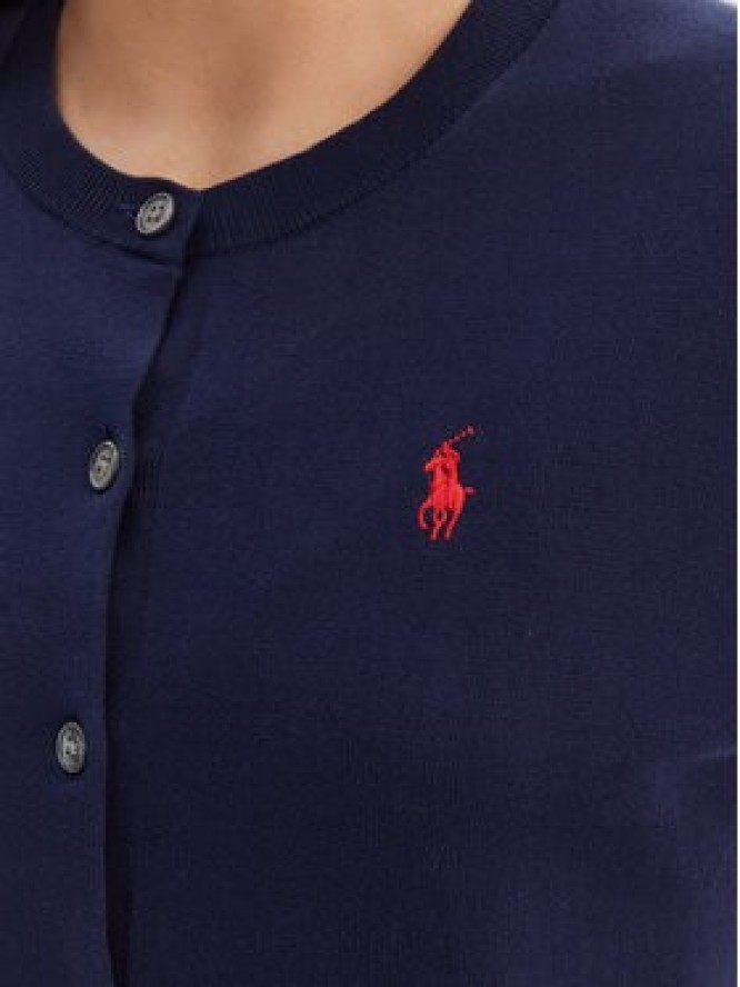 Polo Ralph Lauren Kardigan 211971871004 Granatowy Slim Fit
