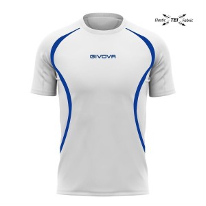 Koszulka do biegania unisex Givova Running White-Royal White