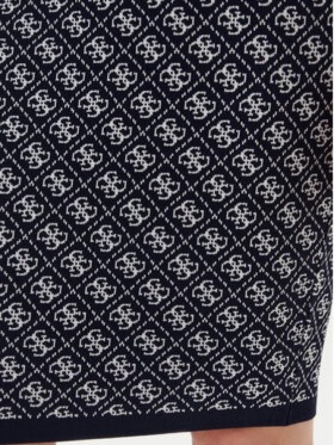 Guess Spódnica ołówkowa W4BD53 Z37K0 Granatowy Regular Fit