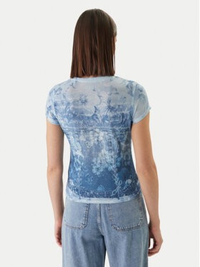 Guess T-Shirt W6GI44 K3614 Niebieski Regular Fit