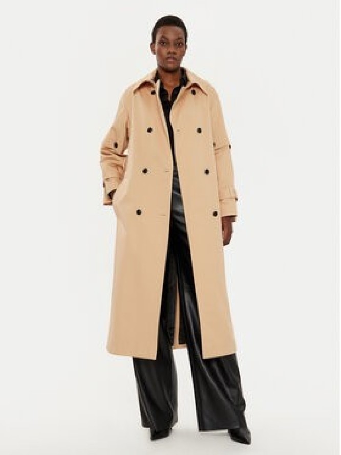 HUGO Trencz 50529938 Beżowy Regular Fit