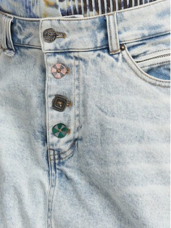Desigual Spódnica jeansowa Fal Globo 26SWFD01 Niebieski Regular Fit