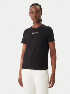 Tommy Jeans T-Shirt DW0DW22277 Czarny Regular Fit
