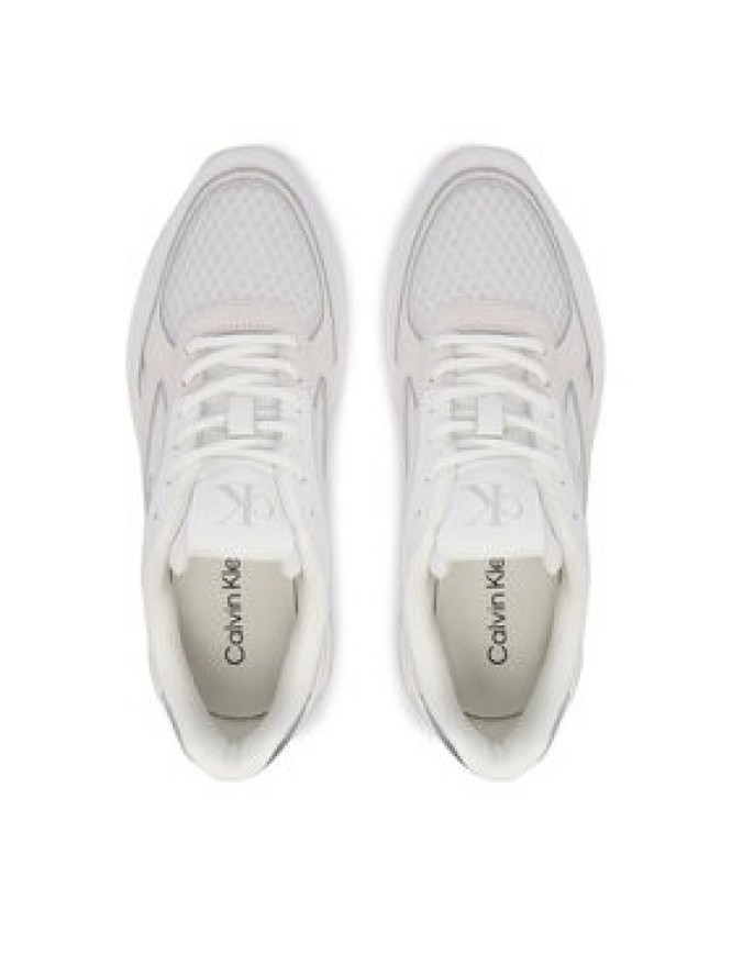 Calvin Klein Sneakersy Hike Runner Mesh Mix Met Mg YW0YW02009 Biały