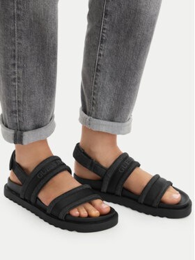 Guess Jeans Sandały EO-GJ2122 Czarny