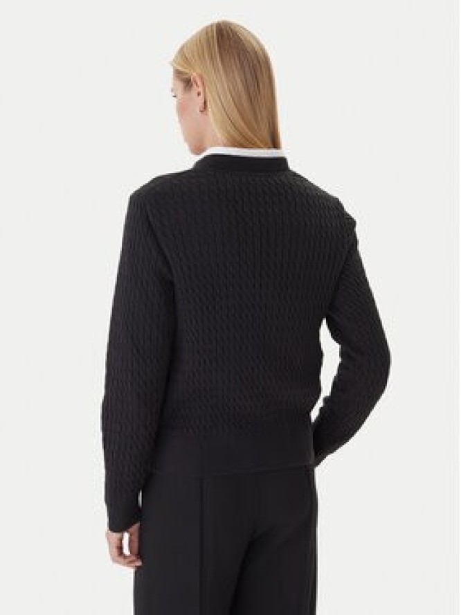 Tommy Hilfiger Sweter Fine WW0WW44993 Czarny Regular Fit