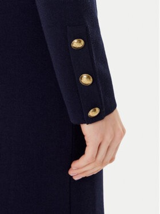 Luisa Spagnoli Sukienka dzianinowa Matteucci 100147 Granatowy Regular Fit