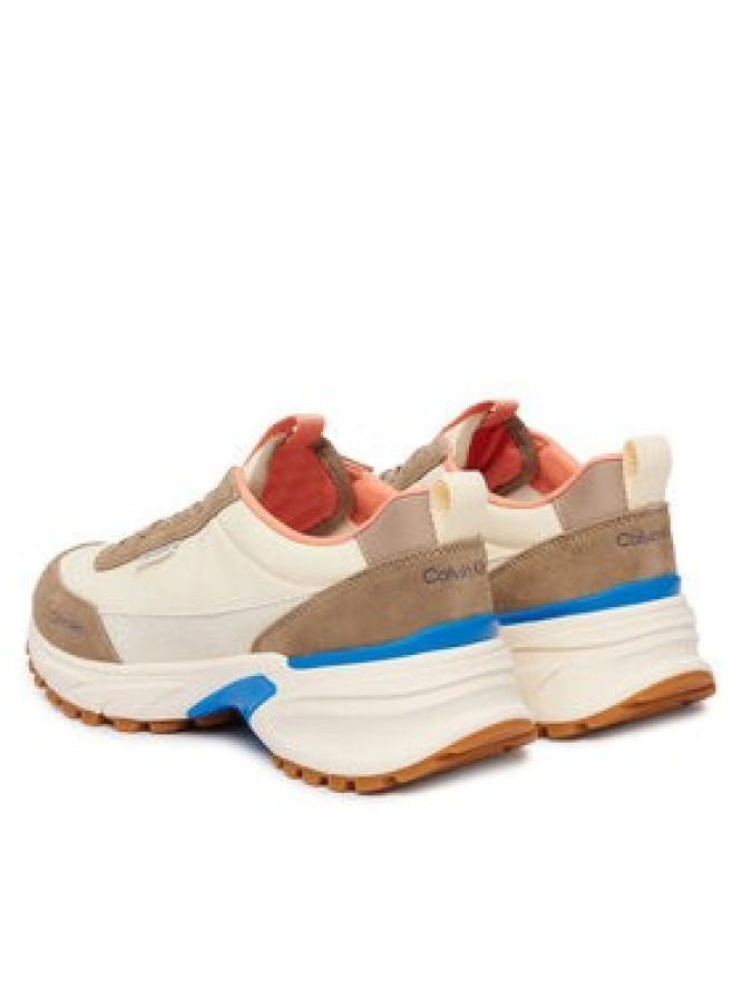 Calvin Klein Sneakersy Hike Runner Nylon Mix HW0HW03279 Brązowy