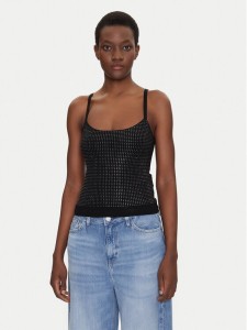 Guess Top W5GR47 Z3MN2 Czarny Regular Fit