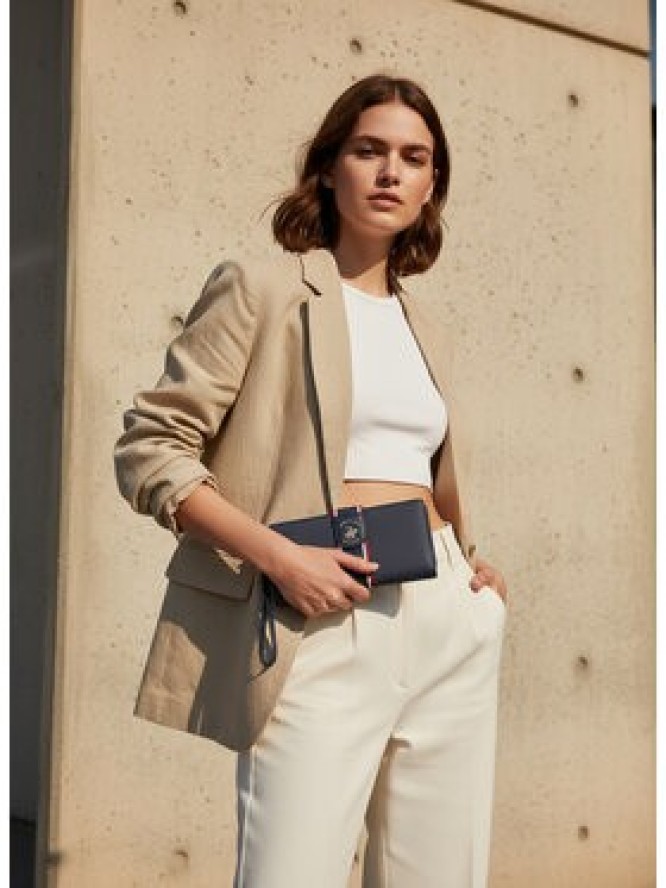 Beverly Hills Polo Club Portfel CEO-BHPC-W1-006-AW25 Granatowy