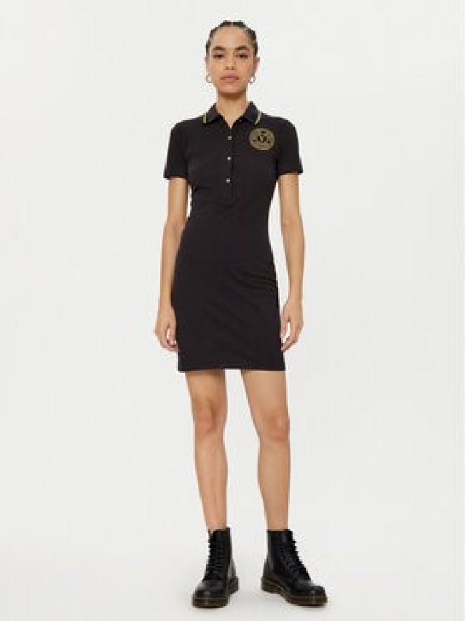 Versace Jeans Couture Sukienka codzienna 78HAOT01 Czarny Regular Fit