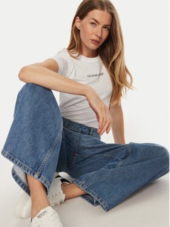 Guess Jeans T-Shirt W4YI01 J1314 Biały Slim Fit